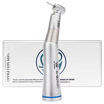 

Oral cavity polishing tools dental low speed handpiece 1:1 contra angle FG burs G20LED handpiece factory price