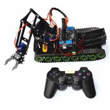 

DIY Programmable Tank Mechanical Arm Robot Kit For Arduino Brain-Training Toy For Children Kids Educational Toys Birthday Gift