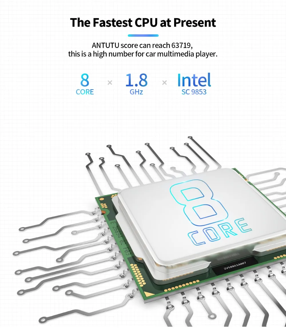 Sale JOYING double 2 din 6.95" car radio Android 8.1 Octa Core with DSP GPS Navigation head unit SWC universal BTstereo audio player 13