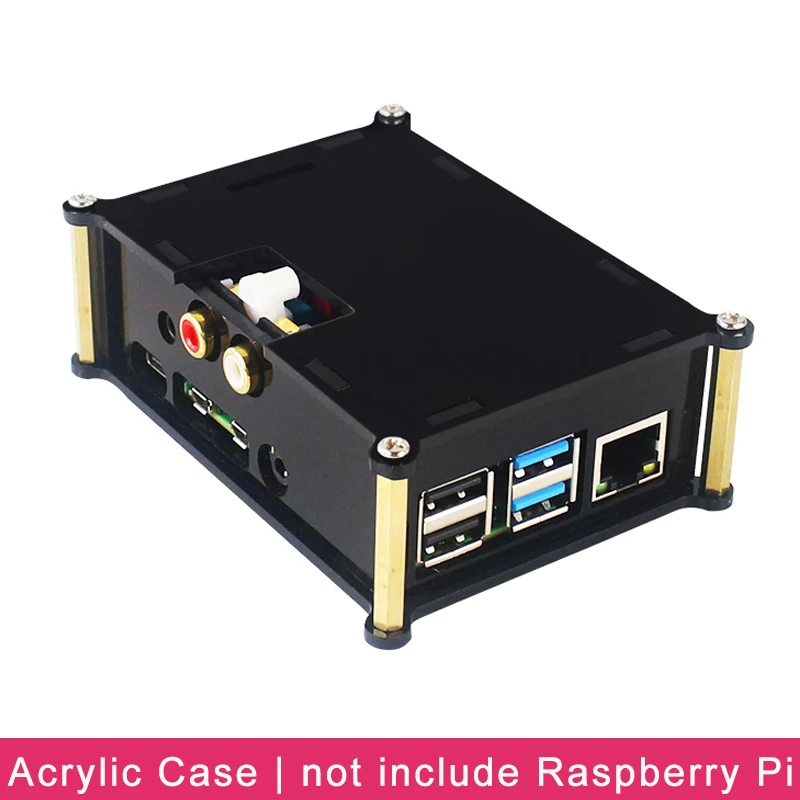 Raspberry Pi 4 Модель B PiFi DAC+ V2.0 звуковая карта акриловый корпус аудио Плата коробка оболочка для Raspberry Pi 4 DIFI DAC удлинитель