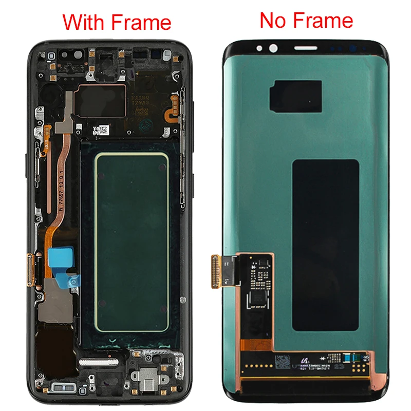  Original S8 LCD For Samsung Galaxy S8 Plus LCD With Frame Super Amoled 2960*1440 SM-G950F G955F Tou