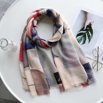 

New style Chinese Fashion silk Autumn and winter Lady Multicolor Popular scarf Women Sunscreen luxury Shawl cotton Headscarf