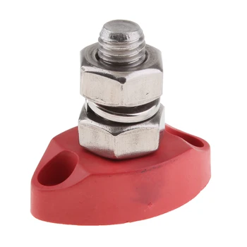 

Red Junction Block Power Post Insulated Terminal Stud ,10mm 3/8"