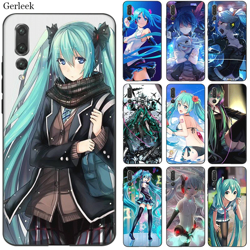 Чехол из ТПУ для мобильного телефона huawei Y6 Y5 Y7 Y9 mate 10 20 Nova 2i 2 3 3i 4 Lite Pro Hatsune Miku Shell Bag |