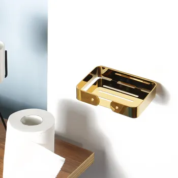 

Stainless Steel Soap Dishes Tray Holder Storage Soap Rack Plate Box Container Bathroom Soap Dish Storage Shelves