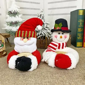 

Christmas Santa Claus Snowman Curtain Buckle Ornaments Tieback Fastener Holder B85C