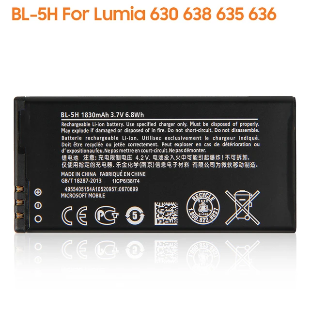 Yelping BL-5H Phone Battery For NOKIA Lumia 630 638 635 636 RM.
