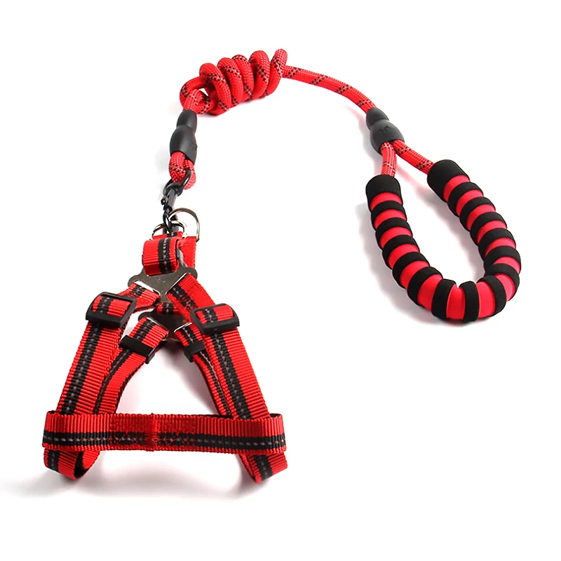 

Pet Dog Leash Set Reflective Harness Vest Cute Harness And Leash Set For Small Medium Dogs Puppy French Bulldog Pug Para gatos