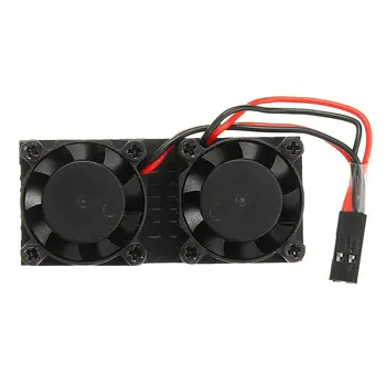 

Dual Fan Radiator Development Board Cpu Air Cooling Heat Sink Module for Raspberry Pi 3b+ 4 Universal Radiator