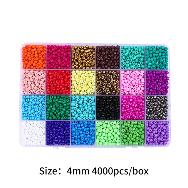 Making Kit Czech Glass Seed Beads Box Set Lobster Clasps Beading Cord For DIY Earring Bracelet Necklace Jewelry Making