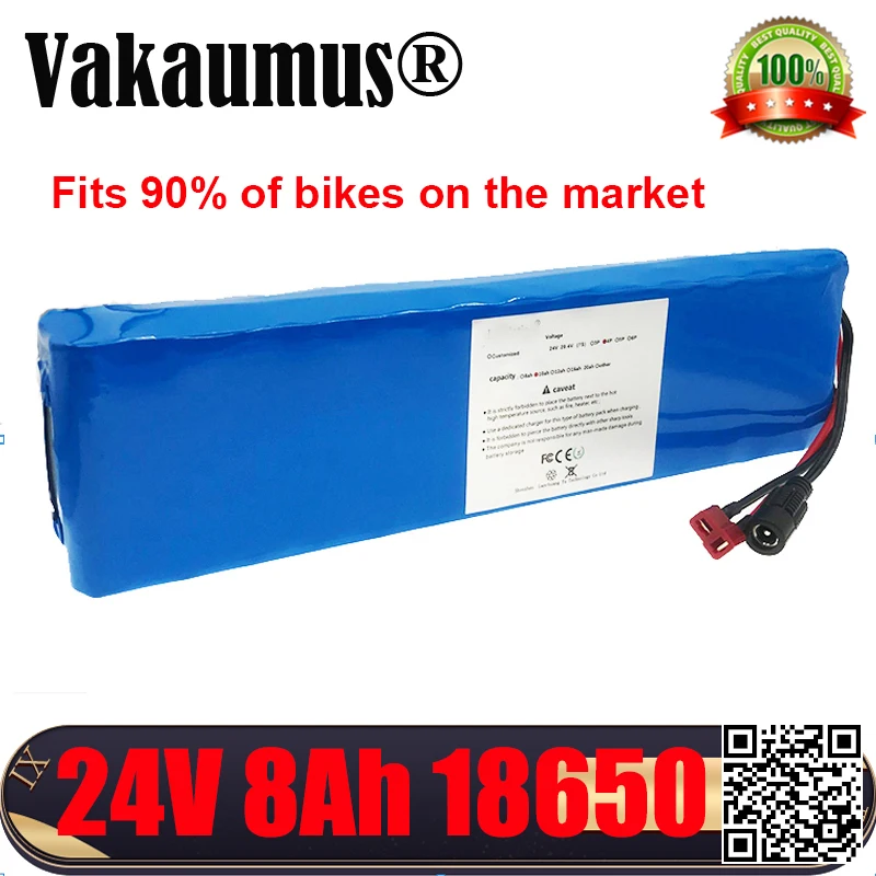 Аккумулятор 24 В 8 Ач аккумуляторные батареи 18650 15 bms для электрического скутера Вт
