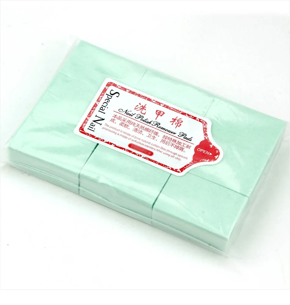 Lint Free Nail Art Polish Remover Gel Pad Nail Degreaser Soak off Remover Napkins Cleanser Manicure Cotton Wrap Nails Tool