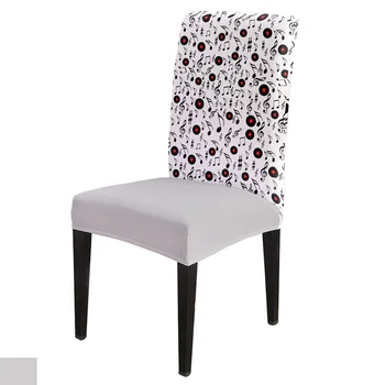 

White Rock Music Chair Cover for Dining Room Chairs Covers High Back Living Room Chair Cover Sets for Home Kitchen