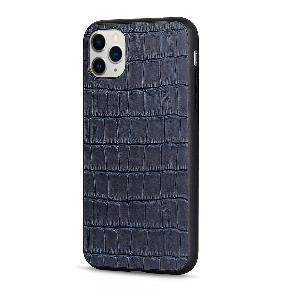 Новинка для iPhone X XR XS 11 Pro Max Крокодиловая Кожа полностью зернистая коровья кожа