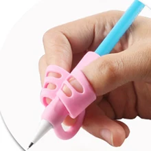 4 шт. студентов мягкий клей палец эргономичная коррекция осанки ручка захвата для детей дети карандаш держатель канцелярские принадлежности