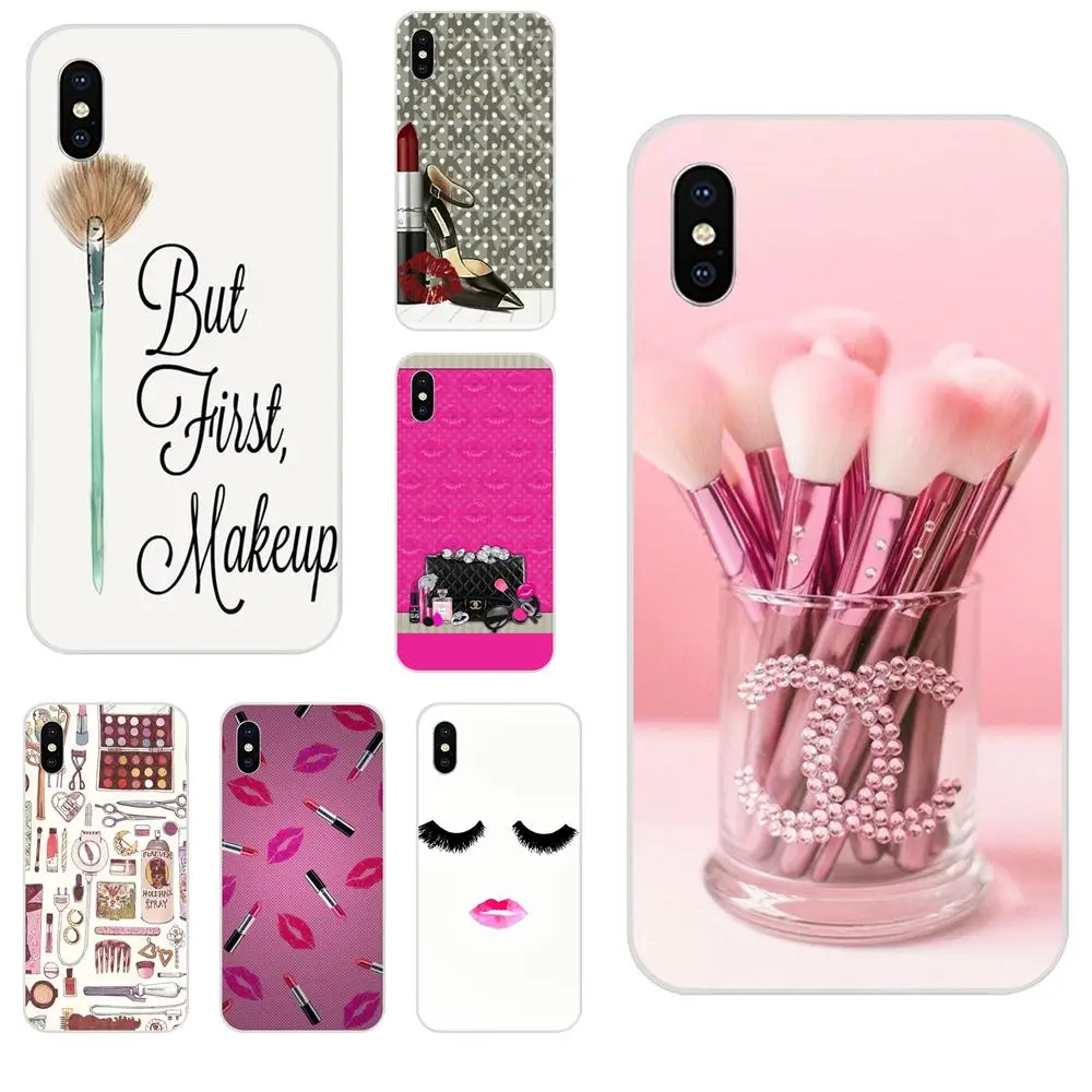 

Soft TPU Fashion Cell Phone Case For Galaxy J1 J2 J3 J330 J4 J5 J6 J7 J730 J8 2015 2016 2017 2018 mini Pro Pink Makeup Make Up