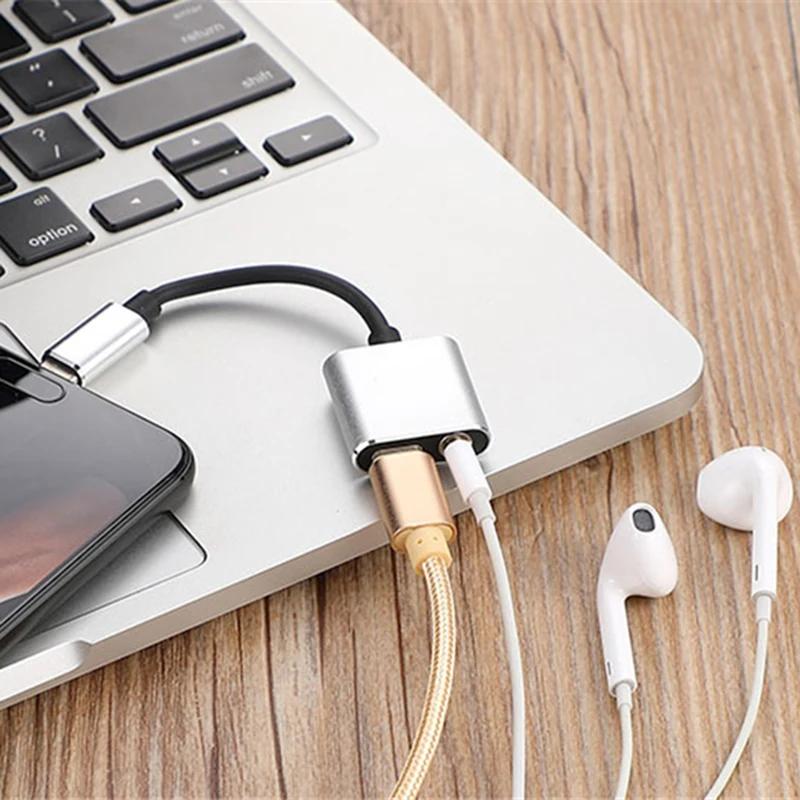 Горячая 3C-type C адаптер Aux аудио адаптер usb type C до 3,5 мм разъем для наушников адаптер для Xiaomi Mi 6 huawei без 3,5 Jack(серебро