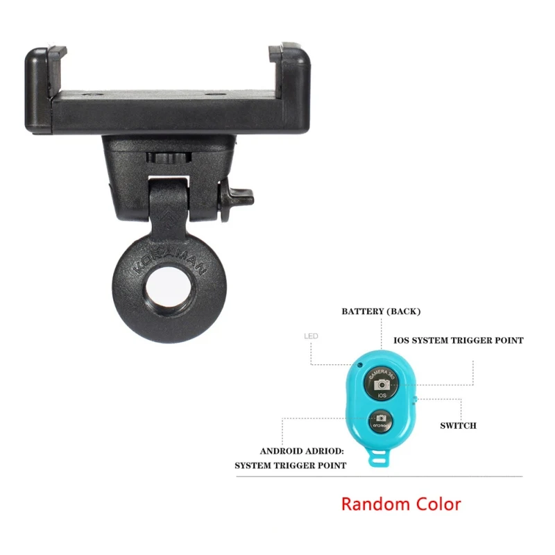 

Phone Mount Holder Smartphone Bracket Adapter Clip Extension Pole Phone Clip Trekking Pole Phone Camera Clamp Bluetooth Remote