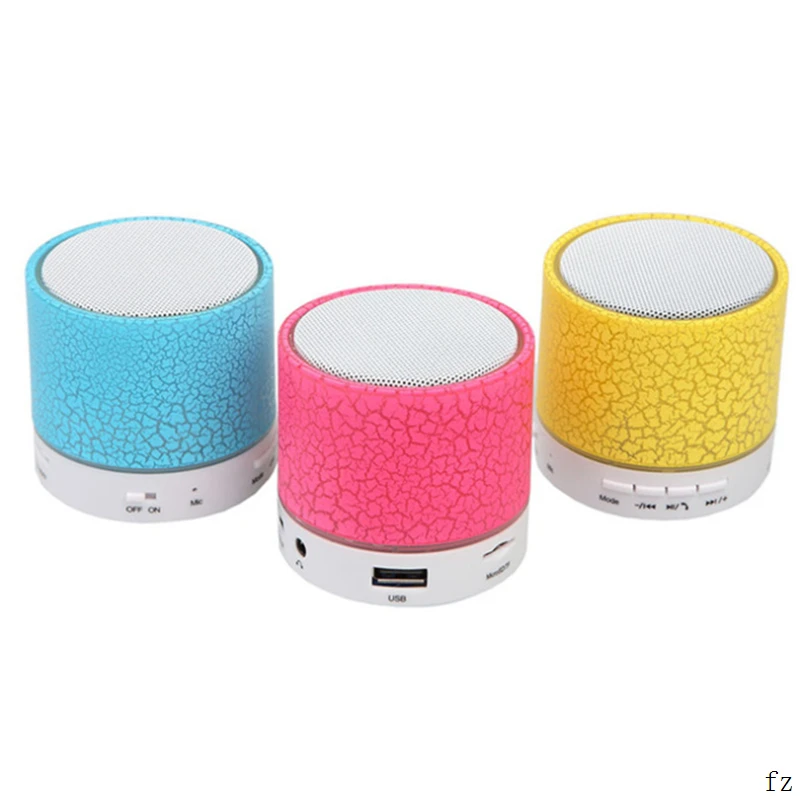 20 шт. A9 Bluetooth динамик мини трещины светодиодный s беспроводной громкий динамик TF USB Сабвуфер стерео аудио музыкальный плеер