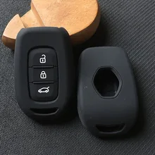 3 przycisk silikonowe etui klucza samochodowego pokrowiec na renault KADJAR Megane Koleos Clio Captur kwid dla Dacia logan duster key tanie tanio Żel krzemionkowy