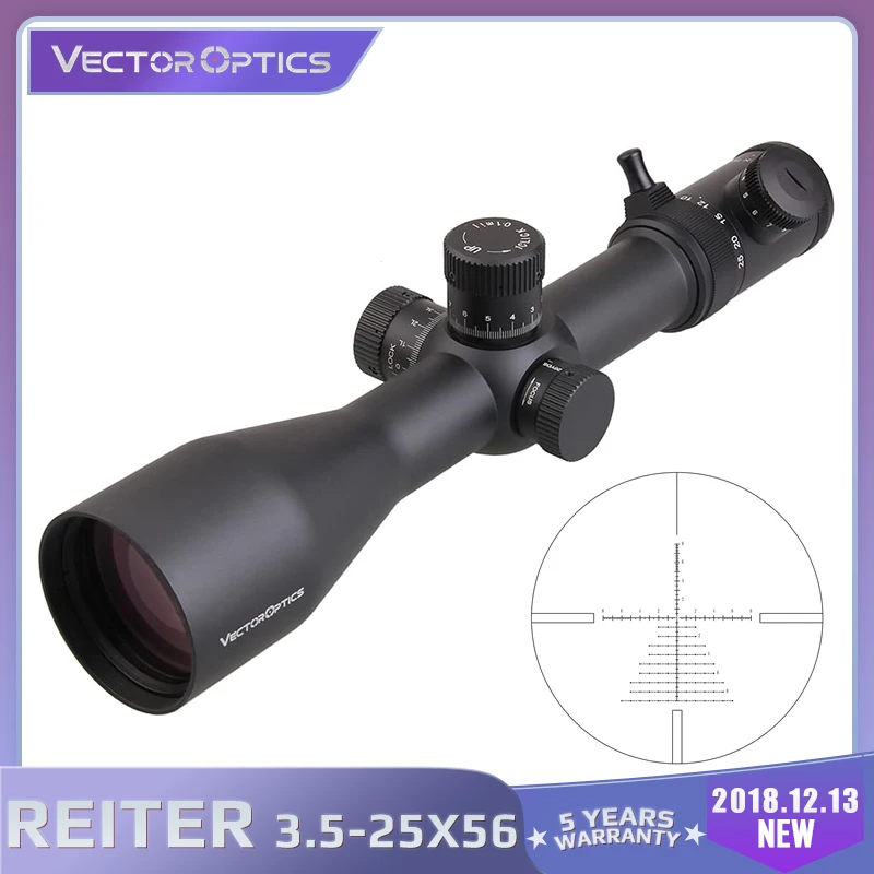 Вектор Оптика Reiter 3 5 25x56 тактический прицел с выгравированным стеклом 1/10 мил