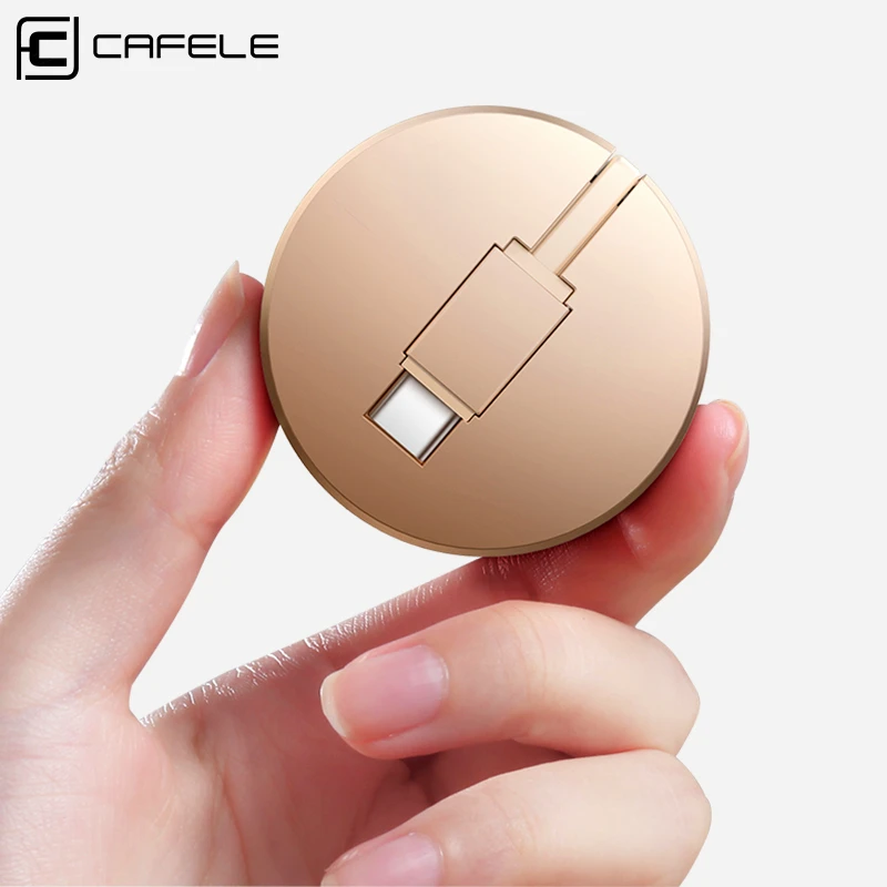 

CAFELE for Type C USB Fast Charging Cable Retractable Portable Cable for Xiaomi Redmi note 7 6 5 4 for Samsung USB Type C Cable