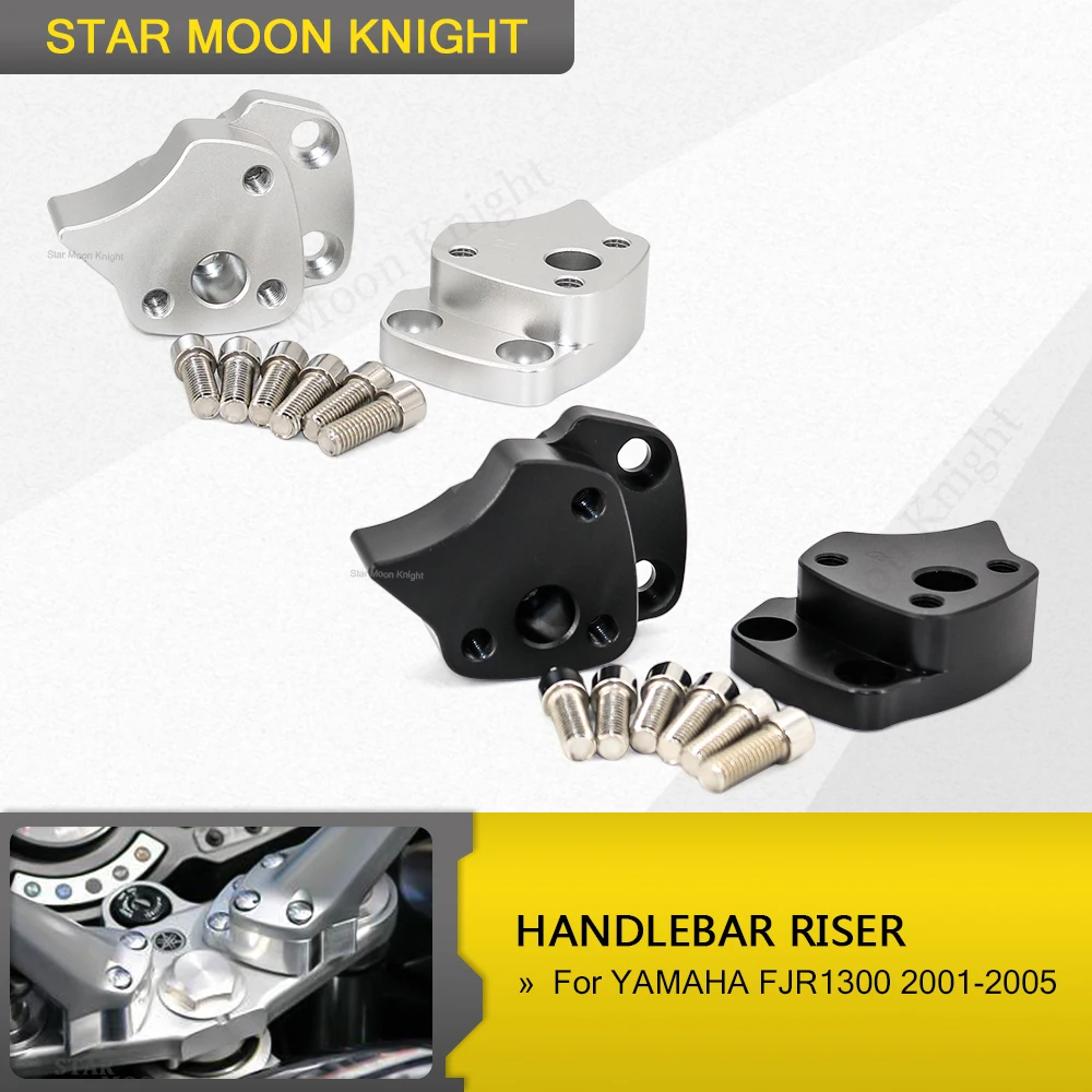 25Mm Handlebar RiserสำหรับYamaha FJR1300 FJR 1300 2001 2002 2003 2004
