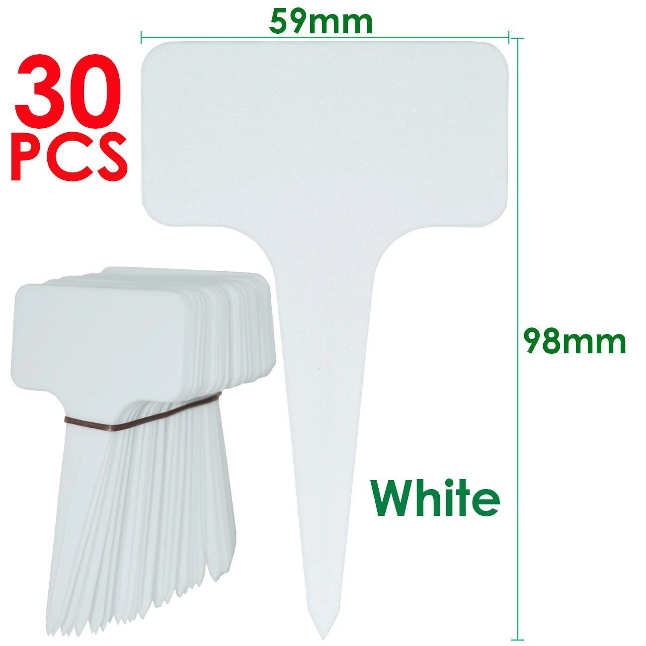 30PCS T-Form Kunststoff Wasserdicht Anlage Tags Marker Zeichen 59*98mm Blume Sämling Bunte Topfpflanzen Bonsai sukkulenten Garten Label – Detail 5