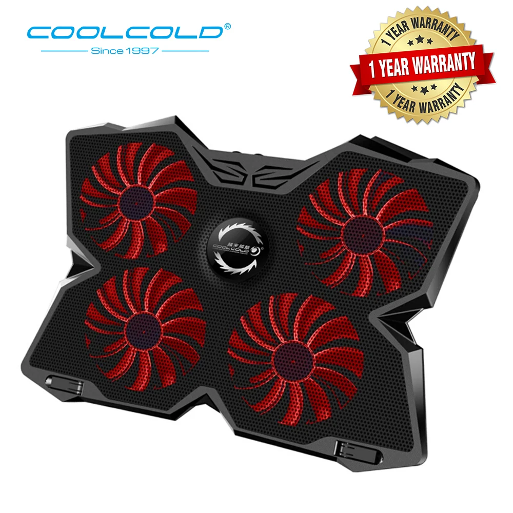 Laptop Cooler Laptop Cooling Pad Laptop Fan Cooler Notebook Adjustable Speed with 4 Fans for 14