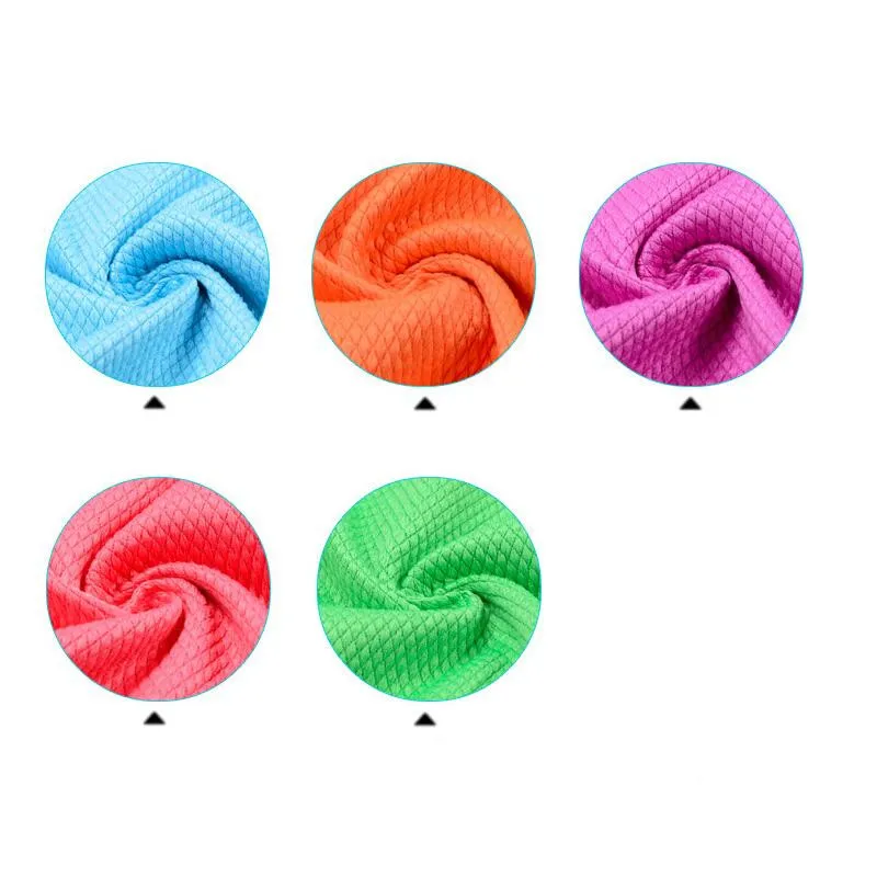 Description Picture 5 of item30*40cm/11.8*15.7inch Microfiber Cleaning Towel Absorbable Glass Kitchen Cleaning Cloth Wipes Table Window Car Dish Towel Rag