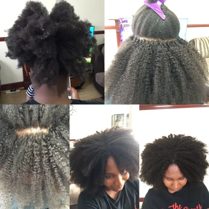 Extensions de cheveux humains brésiliens pour femmes noires, cheveux vierges, cheveux afro crépus bouclés, microlinks en vrac, document noir naturel