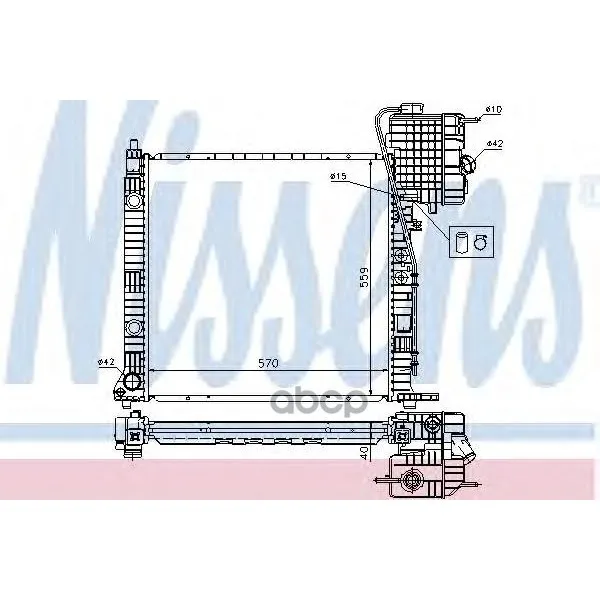 Радиатор Охлаждения Двигателя Nissens арт. 62559A