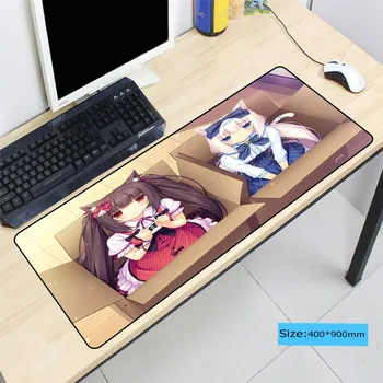 

800x400X3MM XXL Japan Anime Large Mousepad Lock Edge Gaming keyboard Mouse Pad Mat For Japanese anime Cute DATE A LIVE