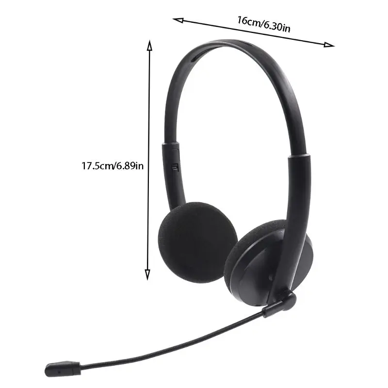 

USB Headset Noise Cancelling Headset Headphone with Mic Volume Control Function