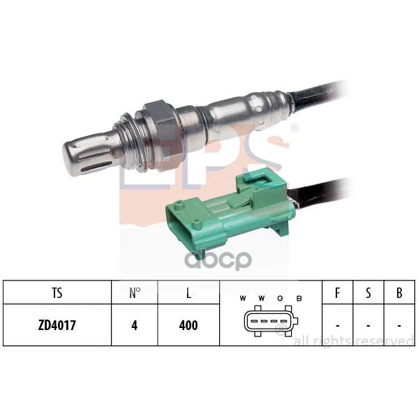1.998.068_лямбда-Зонд! Citroen C4/C5, Peugeot 306/406 1.4-1.8 97 Eps 1998068 EPS арт. 1998068