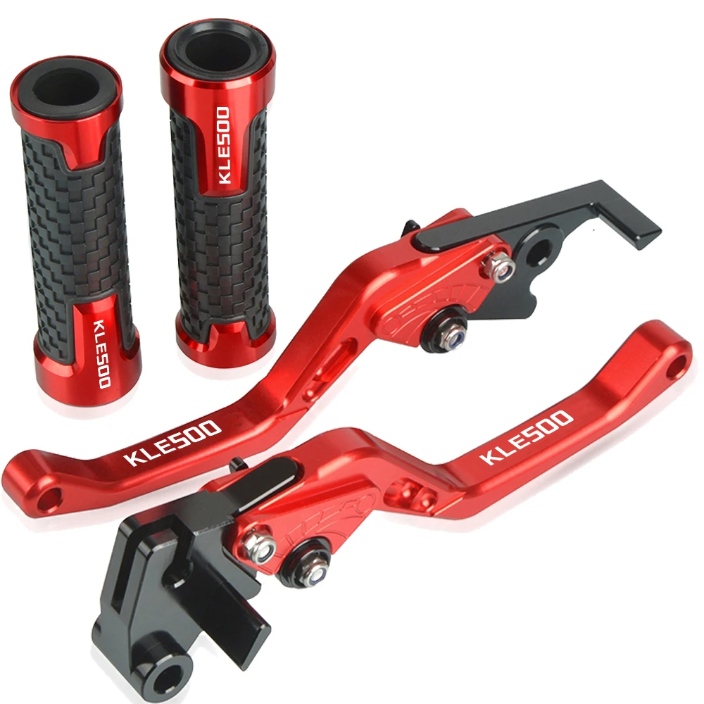 For Kawasaki KLE500 KLE 500 1991-2007 2006 2005 2004 2003 2002 2001 Handle Grips Handlebar &Motorcycles Short Brake Clutch Lever