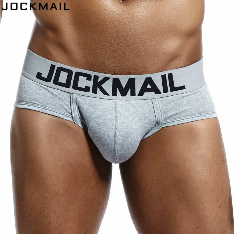 Мужские сексуальные трусы брифы JOCKMAIL нижнее белье из дышащего хлопка для геев|mens