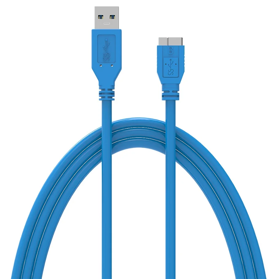 USB 3,0 type A к Micro B кабель для samsung S5 Note3 внешний жесткий диск HDD USB данные HDD провод шнур USB Micro B ChargeCabo - Цвет: Blue