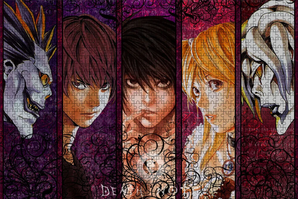 500 Piece Japanese Anime Death Note Puzzles Wooden Yagami Light Puzzles For Adults Children Educational Toys Gifts