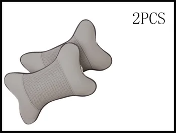 

2Pcs/Set Universal Cushion Pillow Car Headrest PU Auto Accessories for Nissan Denki 350Z Zaroot NV200 Nuvu NV2500 Forum