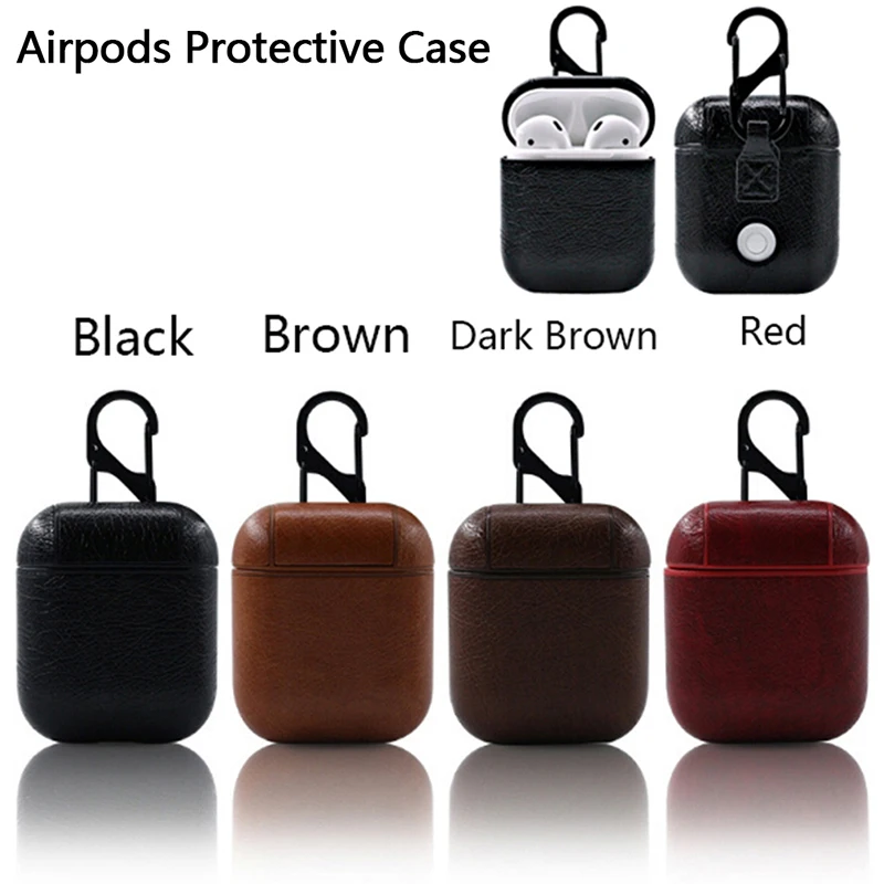 4.7*3.5*2cm 1Pc Leather Airpods Earphone Protective Case Skin Cover Coin Bag case | Багаж и сумки