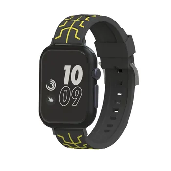 

Sport Silicone Strap for Apple Watch Band Wristband Bracelet with Silver Metal Buckle for iWatch Strap 38mm 42mm Series 3 2 1