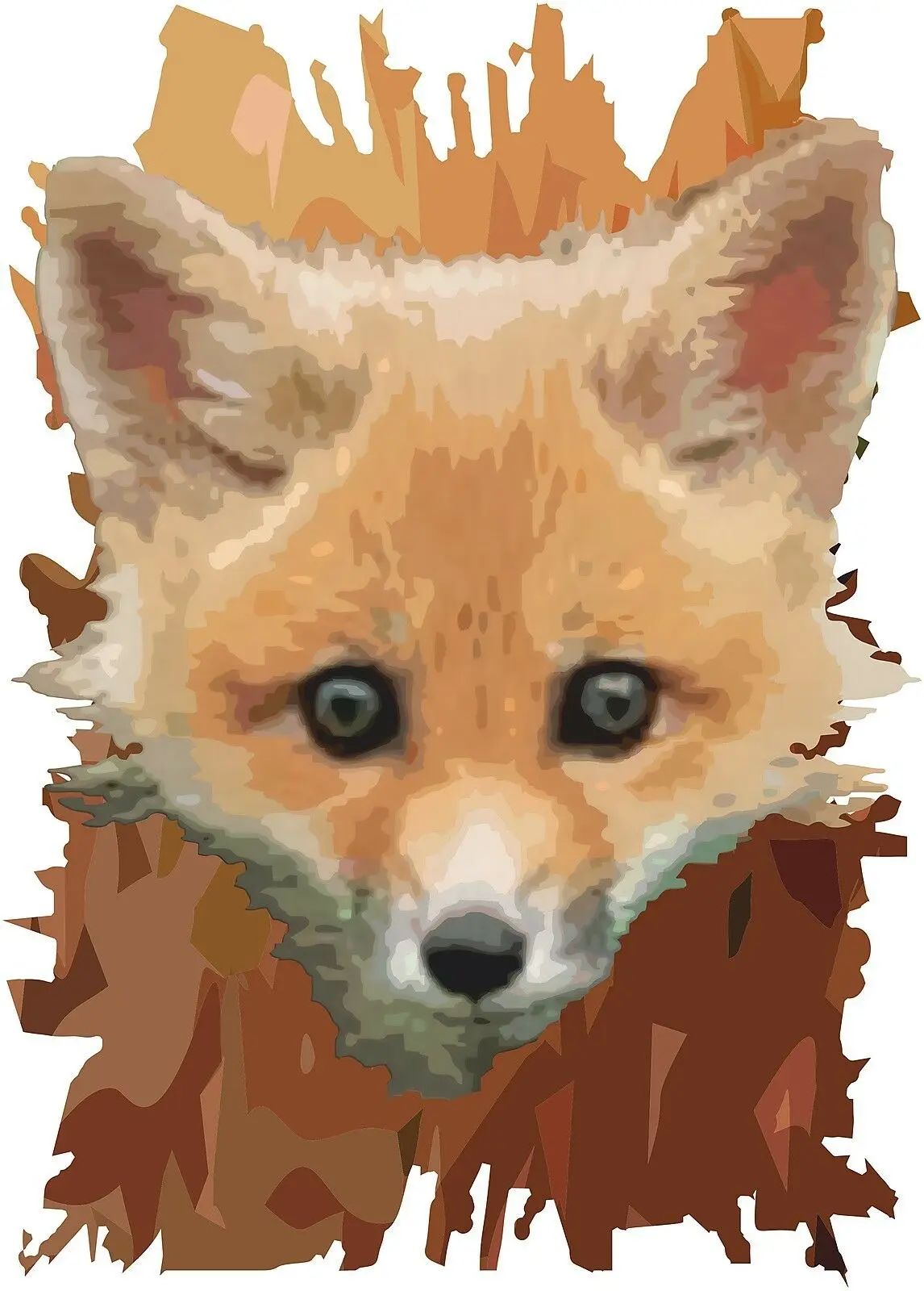 Wild Fox футболка лесной деревенский страна природа диких животных Мода |