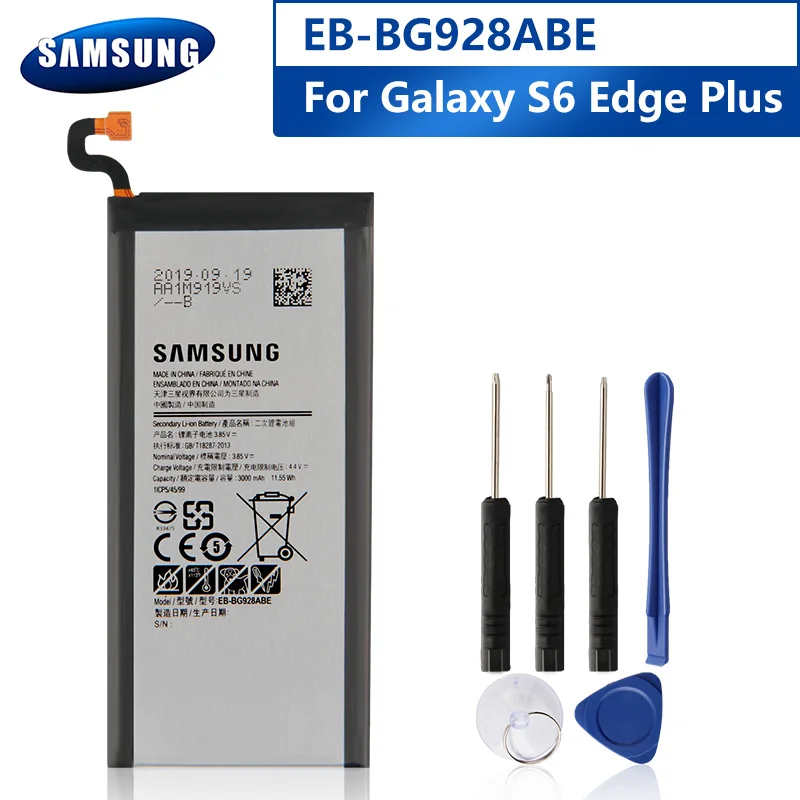 Оригинальный телефон аккумулятор для Samsung GALAXY S6 edge Plus 3000 мАч|Аккумуляторы