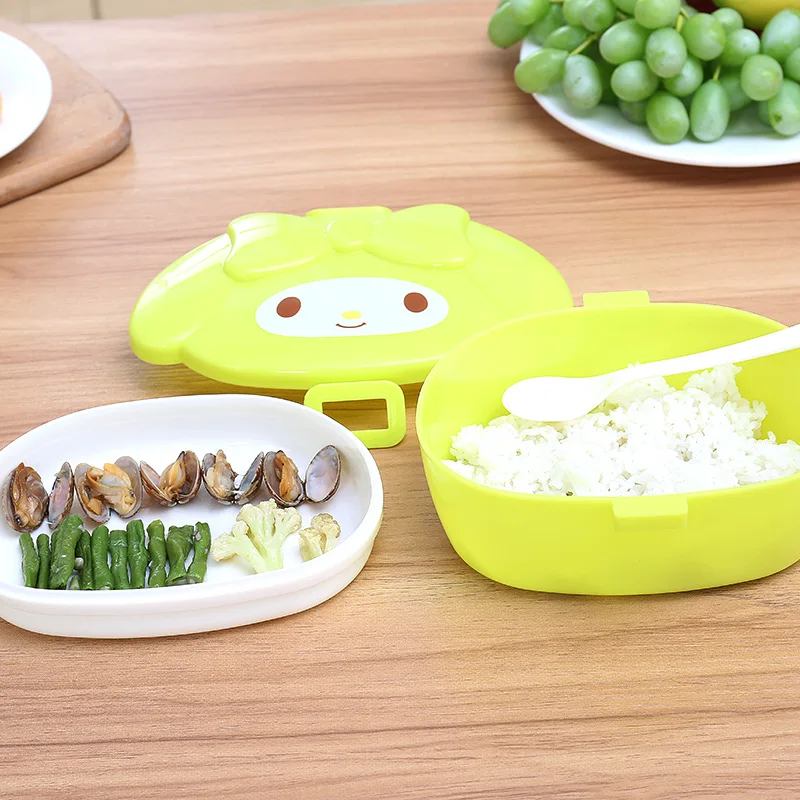

Cute Cartoon Sealed Lunch Box Plastic Food Fruit Snacks Storage Boxes Crisper Grains Kitchen Food Container For Kid Children