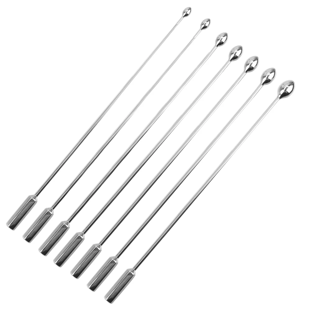 IKOKY Male Urethral Dilator Metal Urethral Catheter Penis Plug Sounding Horse Eye Stimulation Adult Products Sex Toys for Men — view 6