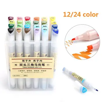 

Art Pens Signature Pen Marking DVD Calligraphy Writing Double Tips Permanent Smooth Multifunctional Color Pens Graffiti