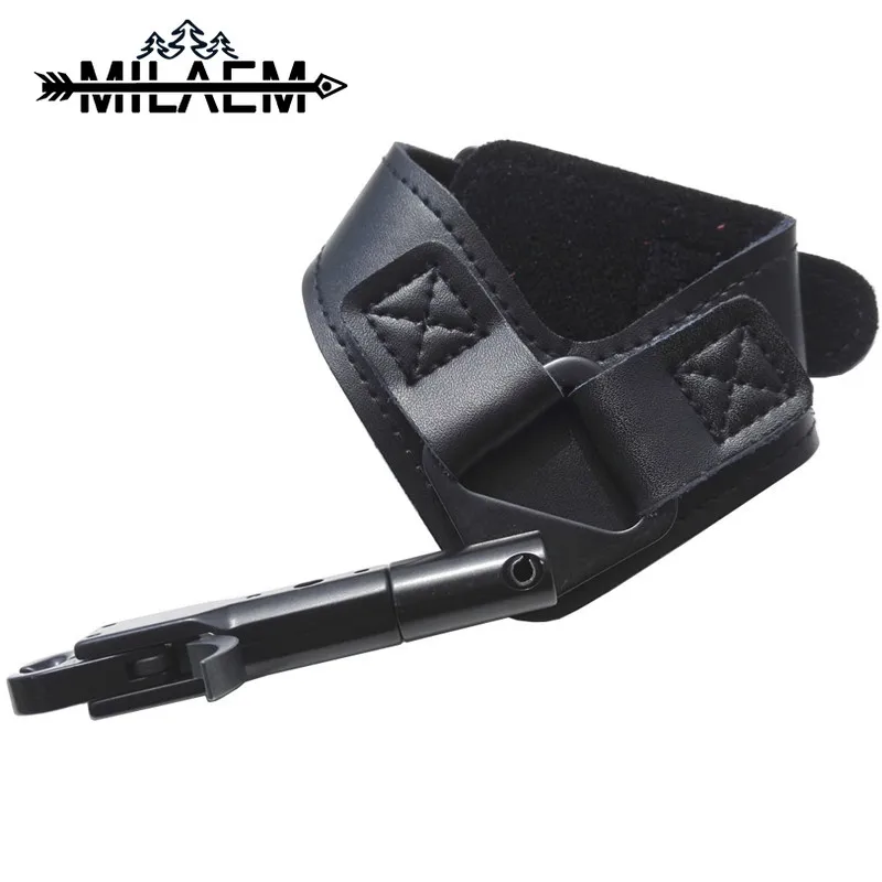 

1 pc Archery Compound Bow Release Wristband Alloy Caliper Aid Head Hunting Shooting Bow Strap Arrow Trigger Training Accessories