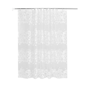 

1.8x2M PEVA Thicken Shower Curtain Waterproof Bathroom Polyester Moisture-proof Partition Curtain