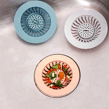 

2PC TPR Kitchen Sink Anti-Blocking Leak Net Bathroom Floor Anti-Blocking Boiler Net prevent odors Floor drain kitchen #4AU2